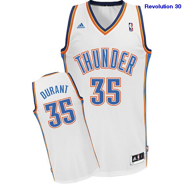 discount Oklahoma City Thunder Kevin Durant Revolution 30 Swingman Home Adidas Jersey